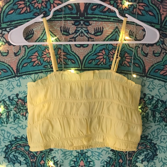 Nasty Gal Rouched Square Neck Crop Top - Picture 3 of 3